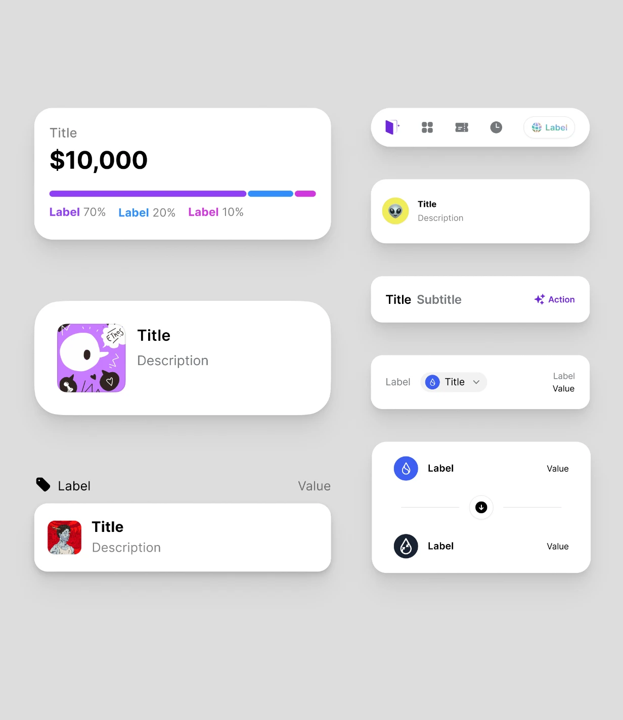 Ethos Wallet interface controls